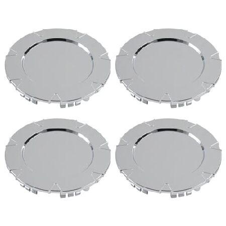 TINWID1919 Set of 4 New Chromed Wheel Hub Center C...