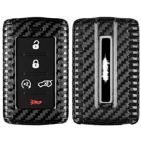 T-carbon キーフォブカバー ジープ グランドチェロキー L用 (ブラック) 輸入品