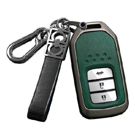 ontto Metal and Leather Key Fob Cover Car Key Case...