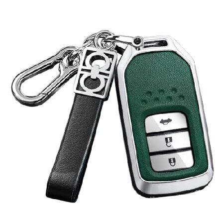 ontto Metal and Leather Key Fob Housing Car Key Ho...