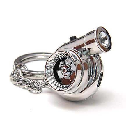 Boostnatics 充電式電動ターボキーチェーン サウンド＆LED付き, クロム, Multic...