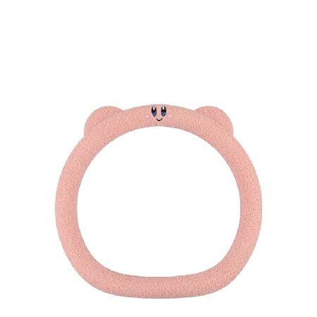 かわいい車のハンドルカバー カートゥーン カービィ ぬいぐるみハンドルバーカバー 冬は暖かい 直径3...