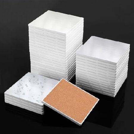 40 Pieces 4x4 Inch Sublimation Blank Ceramic Coast...