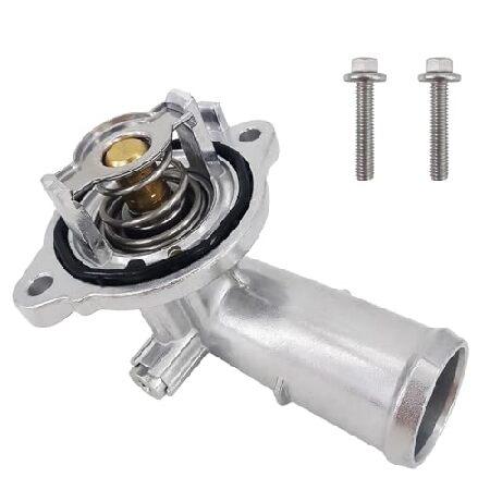 DOVOSO クーラントサーモスタットハウジングアセンブリ＆ネジ2個 ジープグランドチェロキー 20...