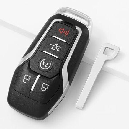 HelloAuto Replacement for 5 Button Smart Remote Ke...