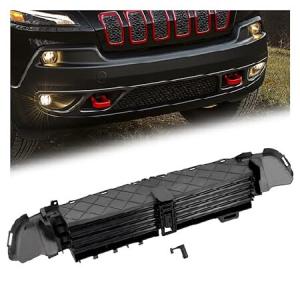 KUAFU Grille Shutter Assembly Compatible with 2014-2018 Jeep Cherokee SUV Replacement for 68164480AD 68246267AB W/O Motor Front Lower Bumpe 輸入品