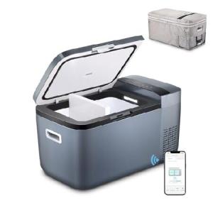 ICECO GO20 20Liter 12V Refrigerator, Dual Zone Car Freezer, APP Control with SECOP Compressor, 12V-24V DC, 110V-240V AC, 0?〜50?, Portable  並行輸入品｜import-express-net