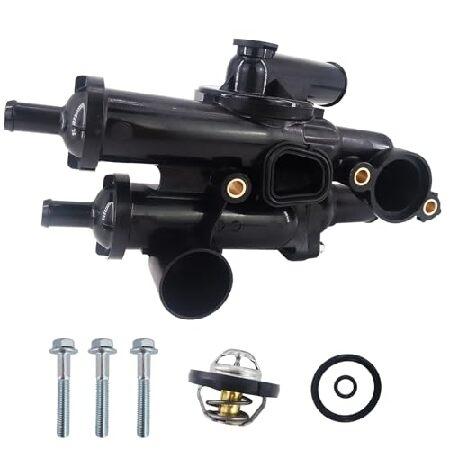 サーモスタットハウジングアセンブリ ジープコンパス09-17 ダッジアベンジャー08-12と互換性が...