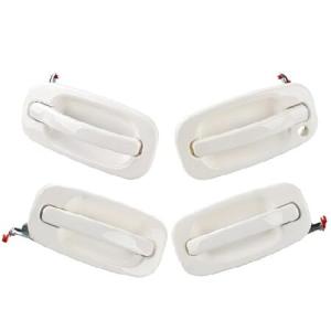 JDMON White Exterior Door Handle Replacement for 1999-2006 Chevy Tahoe Silverado Suburban Avalanche 1500/2500 GMC Sierra Yukon XL 1500/2500 並行輸入品｜import-express-net