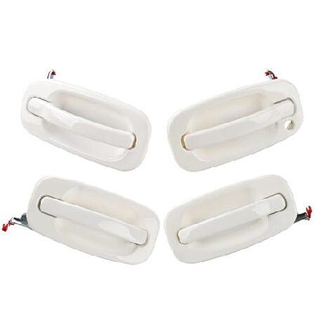 JDMON White Exterior Door Handle Replacement for 1...