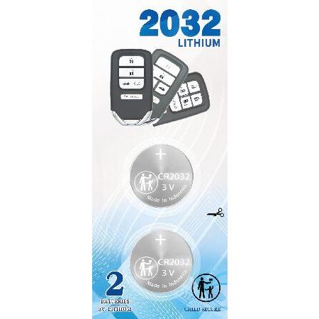 KKNCO 2Pack CR2032 Remote Key FOB Battery Replacem...