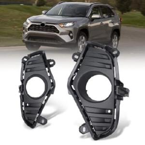 AUTOWIKI Fog Lights Covers for 2019-2023 Toyota RAV4 (Not fit ADVENTURE; TRAIL and TRD OFF-ROAD models) OEM Fog Lamps Bezel Replacement for 並行輸入品｜import-express-net