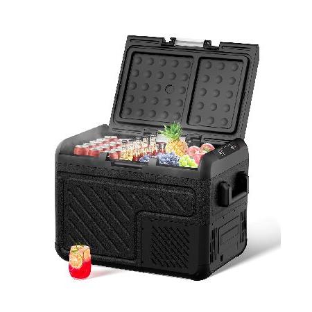 SubSun (サブサン) 車用冷蔵庫 40リットル (42クォート) RV 冷蔵庫 12/24V ...