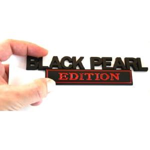 1pc Black Pearl Emblem Decal Custom 3D Letter Black Pearl Edition Badge Sticker Compatible with Truck F150 F250 F350 Silverado 1500 2500 35 並行輸入品｜import-express-net