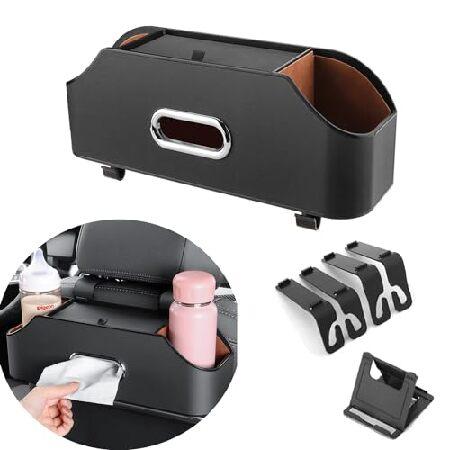 Car Back Seat Organizer with 2 Drink Cup Holder an...