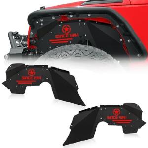 YZONA Front Inner Fender Liners Compatible with 2007-2018 Jeep Wrangler JK ＆ JKU Unlimited Sport Sahara Rubicon, Bolt-on Style Fenders Fla 並行輸入品｜import-express-net