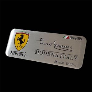 SZJSRD Car 3D Metal Emblems Stickers for Ferrari Portofino SF90 Roma F8 812 458 296 430 F12 Logo Body Sticker Decoration Rear Trunk Badge D 並行輸入品｜import-express-net