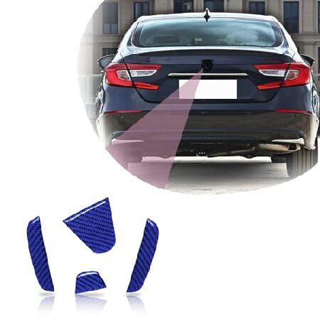 QianBao カーボンファイバーカーリアロゴ装飾ステッカーと互換性あり 外装アクセサリー リアテー...