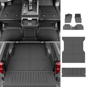 xipoqix 5フィート ベッドマット フロアマット 2024 トヨタ タコマ トラック 荷台ライナー TPE テールゲートマット  用 2024 トヨタ タコマ アクセサ 並行輸入品｜import-express-net