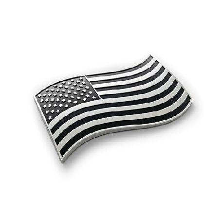 Generic The Wavy American Flag Car Badge Emblem in...