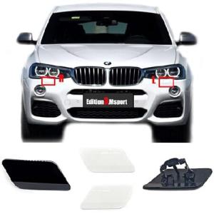 Trimla ヘッドライトウォッシャーカバー 14-17 BMW X3 SAV F25LCI(Mスポーツ)用 28dX 28i 28iX 35iX 2014 2015 2016 2017 クリーニングヘッドランプ 並行輸入品｜import-express-net