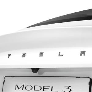 Spigen Rear Emblem Logo Full Cover Sticker Designed for Tesla Model 3 2025/2024 Refresh (Highland) - Carbon 並行輸入品｜import-express-net