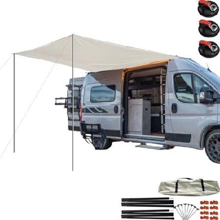 DANCHEL OUTDOOR Large Portable Suction Cup Car Awn...