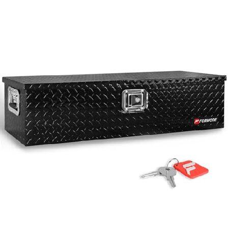 FORWODE 39インチ トラック荷台ツールボックス 高耐久 アルミニウム 防水 トラック下収納オ...