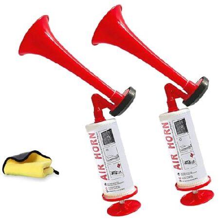 ハンドヘルドエアホーン、アルミラウドノイズメーカーベアホーン自衛隊ポータブルエアポンプホーンスポーツ...