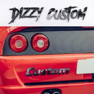 DIZZY New Car Emblem Badges Personalized - Acrylic Custom Text and Number Car Emblem with Adhensive Tape, Text Number, 3D Letter Automotive 並行輸入品｜import-express-net