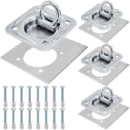 Covzoe 埋め込み型Dリングタイダウンアンカーキット 4個パック 耐荷重6000ポンド 高耐久 ...