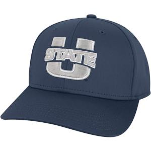 リーグレガシー (League-Legacy) メンズ キャップ 帽子 Utah State Aggies Blue Cool Fit Stretch Hat｜import-garage