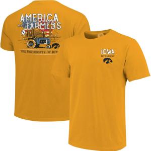 イメージ ワン (Image One) メンズ Tシャツ トップス Iowa Hawkeyes Gold Local Graphic T-Shirt｜import-garage