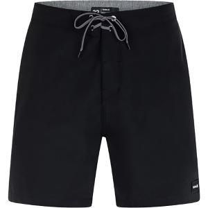 ハーレー (Hurley) メンズ 海パン 水着・ビーチウェア Phantom-Eco 1 Only Solid 18"" Board Shorts (Black)｜import-garage