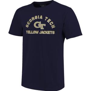 イメージ ワン (Image One) メンズ Tシャツ トップス Georgia Tech Yellow Jackets Navy Retro Stack T-Shirt｜import-garage