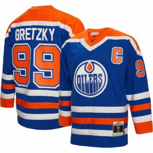 ミッチェル&ネス (Mitchell & Ness) メンズ トップス Edmonton Oilers Wayne Gretzky #99 '86 Blue Line Jersey