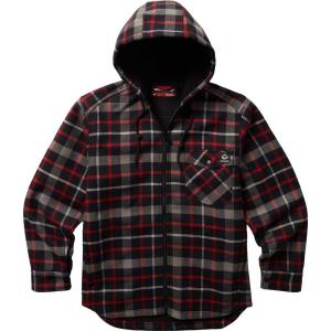 ウルヴァリン (Wolverine) メンズ ジャケット アウター Bucksaw Sherpa Shirt Jacket (Dark Red Plaid)｜import-garage