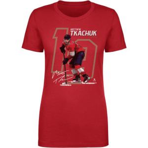 500 LEVEL レディース Tシャツ トップス Florida Panthers Matthew Tkachuk #19 Offset Red T-Shirt｜import-garage