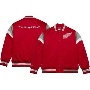 ミッチェル&ネス (Mitchell & Ness) メンズ ジャケット アウター Detroit Red Wings Satin Red Jacket｜import-garage