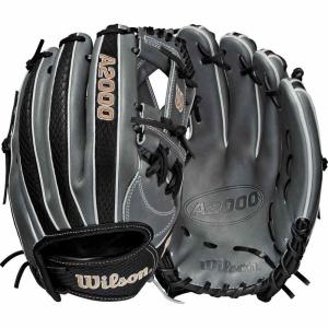 ウィルソン (Wilson) ユニセックス 野球 グローブ 12'' H12 A2000 Super Snakeskin' Series Fastpitch Glove (Grey/Black)