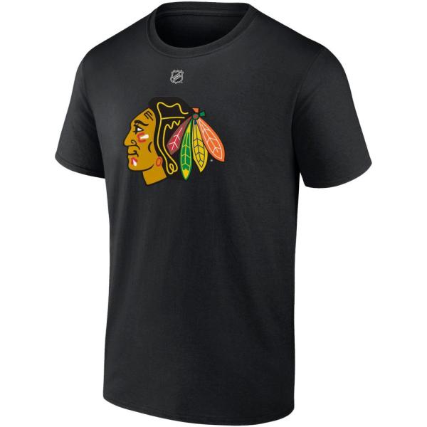 ファナティクス (Fanatics) メンズ Tシャツ トップス Nhl Chicago Black...