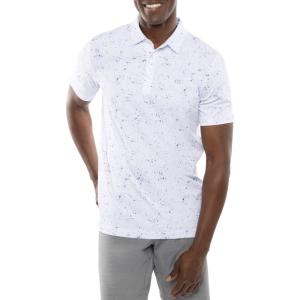 トラビスマシュー (TravisMathew) メンズ ゴルフ トップス Splatter Print Golf Polo (White)｜import-garage