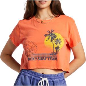 ロキシー (Roxy) レディース Tシャツ トップス Retro Surf Team T-Shirt (Tiger Lily)｜import-garage