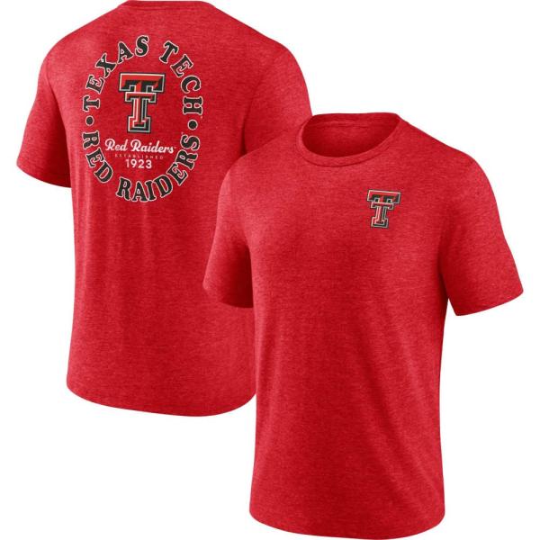 NCAA メンズ Tシャツ トップス Texas Tech Red Raiders Red Old ...