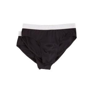 ハンロ (Hanro) メンズ ブリーフ インナー・下着 Cotton Essentials 2-Pack Brief (Black)｜import-garage