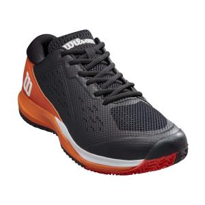 ウィルソン (Wilson) メンズ テニス シューズ・靴 Rush Pro Ace Tennis Shoes (Black/Vermillion Orange/White)｜import-garage