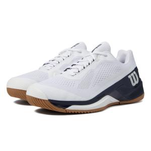 ウィルソン (Wilson) メンズ テニス シューズ・靴 Rush Pro 4.0 Tennis Shoes (White/Navy/Gum)｜import-garage