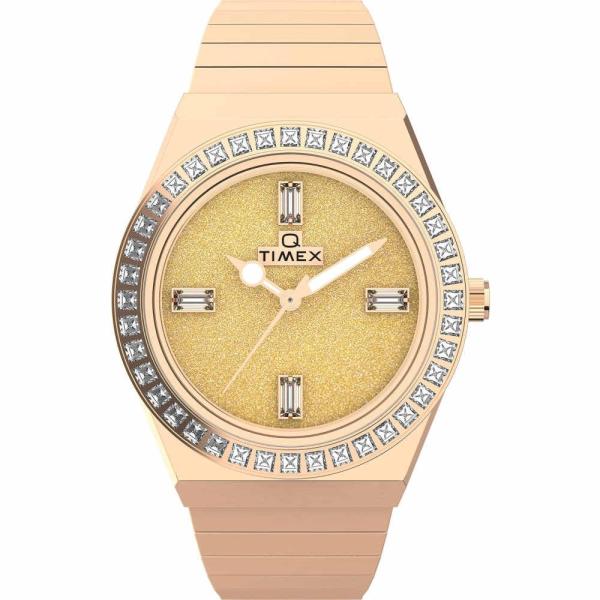 タイメックス (Timex) レディース 腕時計 36 Mm Q Watch (Rose Gold ...