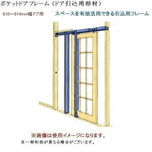 輸入建材ショップ／ポケットドアフレーム　（壁内へのドア引込用部材）