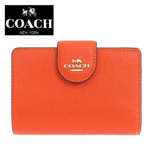 コーチ COACH 財布 二つ折り財布 6390 IMQLZ マンゴーミディアム コーナー ジップ ウォレット アウトレット レディース｜import-shop-aij3